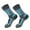 Gray&Blue, variant on Youthup Men's Waterproof Colorblock Mid-Calf Athletic Socks, 200N Knit Sweat-Wicking Blister-Resistant Socks for Mountain Sports