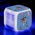 thumbnail image 1 of Stitch Alarm Clocks Night Light Color Change 7 Led Desk Home Decor Anime Lilo&stitchs Stich Kids Cartoon Birthday Gift, 1 of 4