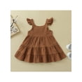 thumbnail image 3 of Bagilaanoe Toddler Baby Girl Summer Dress Sleeveless A-line Dresses 12M 18M 24M 3T 4T 5T Kids Casual Ruffled Sundress, 3 of 8
