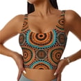thumbnail image 2 of Lsque African Tribal Style Printed Women'S Sports Bra, Compression, Moisture Wicking, High-Impact Sports Bra For Women,Supportive sports bra-X-Large, 2 of 9