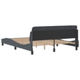 thumbnail image 6 of vidaXL Bed Frame without Mattress Platform Bedstead Bed Base Dark Gray Velvet, 6 of 8