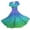 Sky Blue, variant on womens Carnival dresses Mardi Gras Fashion Short Sleeve Dress Casual V Neck Printed Swing Womens Dresses