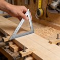 thumbnail image 4 of Lynono Triangular Ruler Protractor Woodworking Ruler for Carpentry and Construction, 4 of 15