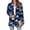 Dark Blue, variant on WTOBBY Women's Lightweight Open Front Cardigan Sweater Long Sleeve Casual Loose Thin Knit With Pockets Halloween Print Cover Up Top For Fall Layering,Blue L
