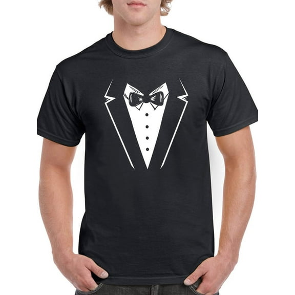 Tuxedo Design Men T-Shirt, Male XX-Large