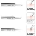 thumbnail image 4 of 3-Piece Stainless Steel Blackhead Remover Kit - Precision Facial Tweezers, Acne Extractor Tools with Storage Box, Skin Care Accessories, 4 of 4