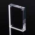 thumbnail image 4 of Luckyn Transparent Acrylic Photo Frame Magnetic Poster Display Stand 7x10.5cm, 4 of 10