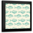thumbnail image 1 of Murdock, Ramona 20x20 Black Modern Framed Museum Art Print Titled - Fish Pattern, 1 of 5