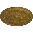 thumbnail image 3 of 32 3/8"OD x 3 1/2"P Tristan Ceiling Medallion (Fits Canopies up to 6 1/4"), Hand-Painted Gold, 3 of 6