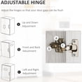 thumbnail image 4 of 2-door Pantry Cupboard, White, Adjustable Shelves For Sufficient Storage Space Freestanding Unit, 2 Doors With Solution, 4 of 5