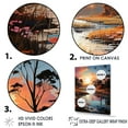 thumbnail image 3 of Designart "Enchanted River Sunrises" Landscape Lake River Floater Framed Wall Art Living Room, 3 of 5
