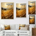 thumbnail image 4 of Designart "Countryside Wheat landscape Of Gold II" Landscape & Nature Floater Framed Wall Art Print, 4 of 7
