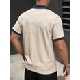 thumbnail image 3 of RICHCOIN Polo Shirts for Men V Neck Short Sleeve Golf Shirts Casual Textured Knit Old Money Tops, 3 of 7