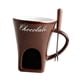 thumbnail image 5 of Taza para fondue, taza para derretir chocolate con tenedor, para bodas, ligera Marrón, 5 of 9