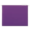 Universal Hanging File Folders, 1/5 Tab, 11 Point Stock, Letter, Violet, 25/Box