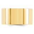thumbnail image 2 of 14K Yellow Gold Ring Band Wedding Comfort Flat 12mm Standard Fit Size 9, 2 of 3