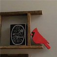 thumbnail image 3 of Inteprter Accesorio de pájaro cardenal rojo exquisito estilo Simple diseño de escena DIY pájaros de en forma de decoración de Navidad Type3 NO3, 3 of 6