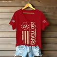 thumbnail image 4 of Trgacdwlo 1776-2026 250 Anniversary USA T Shirt Flag Print Independence Day Womens Graphic Tshirt Freedom Women 4th of July Shirt, 4 of 4