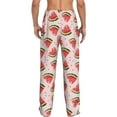 thumbnail image 6 of Cauagu Hand Drawn Watermelon Mens Pajama Pants Sleep & Lounge Pants,PJ Bottoms with Pockets-XX-Large, 6 of 7