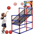 thumbnail image 1 of Set de juego de baloncesto Arcade Basytodio 63 con 3 pelotas de 3 a 12 años, 1 of 6