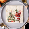 thumbnail image 6 of Btomtd Party Ambiance Paper Napkins in Christmas Colors 20 Count, Printed Disposable Napkins for Holiday Dining, Cheerful Dinner Napkins for Your Christmas Table, E, 6 of 6