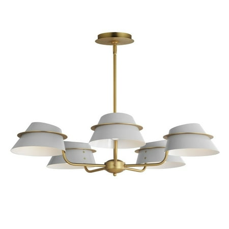 

25225LFGNAB-Maxim Lighting-Lucas - 5 Light Chandelier-8.5 Inches Tall and 36 Inches Wide