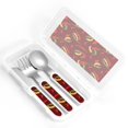 thumbnail image 4 of Honeii Hot Chili Print Children's Knife, Fork And Spoon Set,Reusable Utensils Set with Case,Travel Cutlery Set,for Kids Adults Camping, 4 of 8