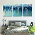 thumbnail image 5 of Blue Abstract Hanging Plants Triptych Unframed Canvas Print 12x16 Inches - Living Room Bedroom Wall Art Decor - Modern Print (No Frame), 5 of 6