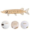 thumbnail image 3 of 1 pieza de adorno de modelo de lucio, decoración de peces de escritorio, modelo de pez de tilo creativo kaili Sencillez, 3 of 3