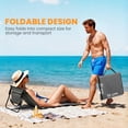 thumbnail image 4 of Outsunny Foldable Lounge Chairs with Carry Bag Grey, 4 of 6