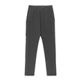 thumbnail image 5 of CPNG Girls Leggings Solid Color Skinny Pants Little Girls Ankle Length Slim Leggings Running Yoga Dance Athletic Leggings with Pocket(Dark Gray,8-9 Years), 5 of 6