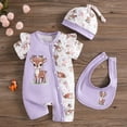 thumbnail image 2 of Utlike Girls Jumpsuit 4Th Of July Short Sleeve Cartoon Romper For Classic Basic Playsuits Size 0 Months-1 Months, 2 of 6