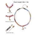 thumbnail image 5 of Time and Tru Goldtone Multicolored Bead Initial "L" Necklace, 5 of 6