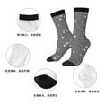 thumbnail image 5 of Honeii Airplane Routes Around The World Print Adult Socks,Crew Socks,Casual Calf Socks,Daily Wear Socks for Men & Women, Perfect for Sports, Casual and Everyday Use, 5 of 6