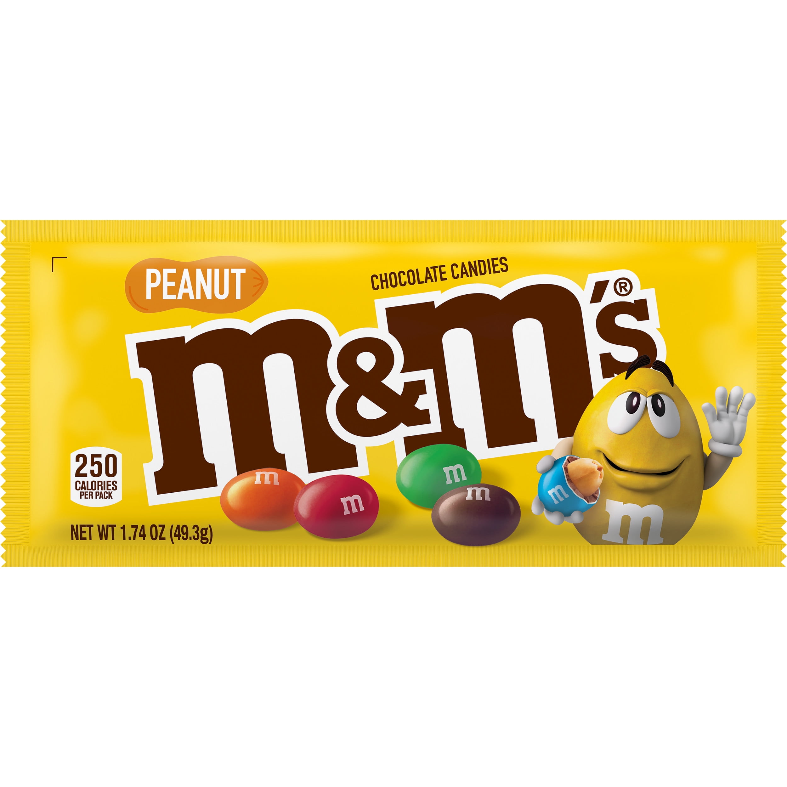 M M S Peanut Milk Chocolate Summer Candy Single Size 1 74oz Walmart M M S Peanut Milk Chocolate Summer Candy Single Size 1 74oz Walmart