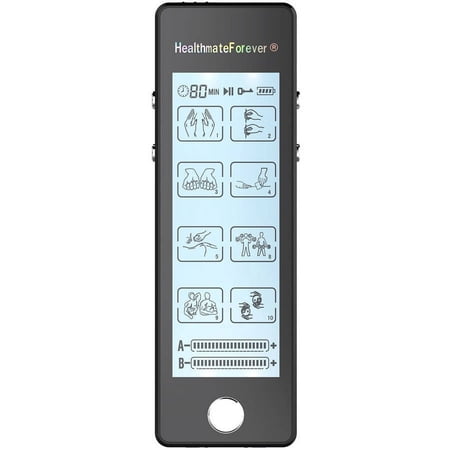HealthmateForever TS8ABV Touch Screen Tens Unit & Muscle Stimulator (Black)