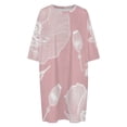 thumbnail image 4 of Pink Poppy Floral Pattern Design Sleepshirts For Sleeping Travels Loose Sleepdress Pajama Dress Soft Nightdress Sleepwear, 4 of 7