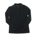 thumbnail image 4 of French Toast Girls School Uniform Long Sleeve Picot Collar Interlock Polo Shirt, Sizes 4-20 & Plus, 4 of 4