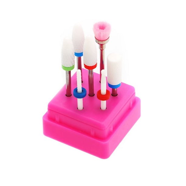7 Uds. Fresas de cerámica combinadas para manicura, eliminación de barniz de Gel, kits de brocas para uñas, accesorios
