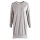 thumbnail image 3 of Blusa de manga larga con escote en V, bolsillos y aberturas laterales - Blusa informal gris claro para mujer, talla M, 3 of 5