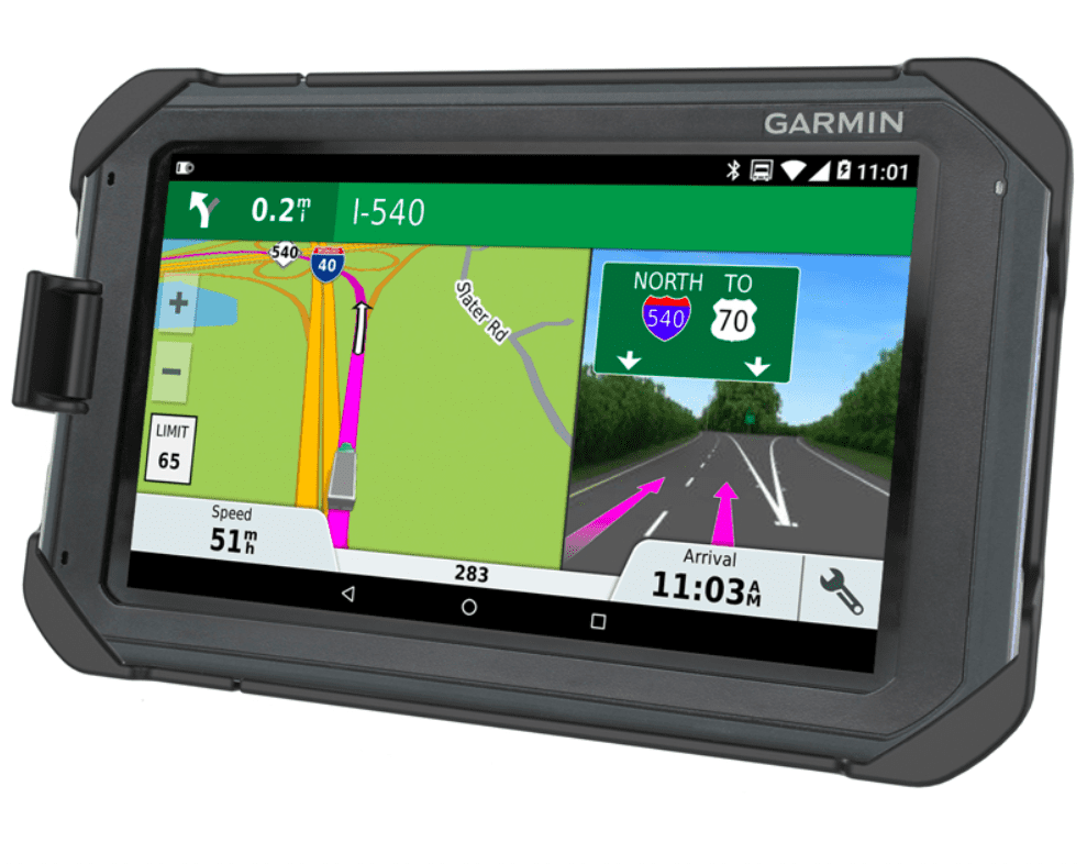 RAM-HOL-GA75LU RAM® EZ-Roll'r™ Locking Cradle for Garmin Fleet 770, Overlander +