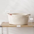 thumbnail image 2 of DEELLEEO Redefine Your Space: The Stylish and Functional Cotton Rope Storage Basket for Clutter-Free Desktop Organization and Versatile Storage Solutions,Beige, 2 of 5