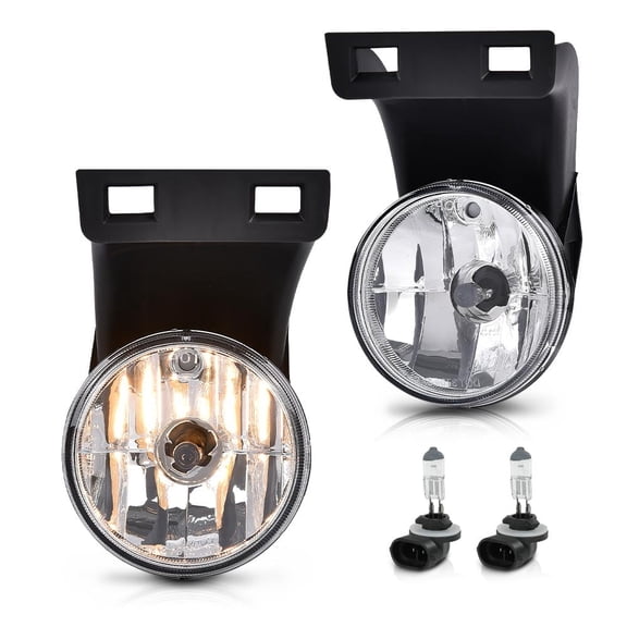 CROSSDESIGN Front Bumper Fog Lights Fit for Dodge Ram 1500 1994-2001/ RAM 2500 3500 1994-2002(Clear Lens w/Bulbs) Fog Lamps