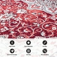 thumbnail image 5 of World Rug Gallery Traditional Medallion Area Rug - RED 7' 10" x 10', 5 of 8