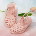 thumbnail image 4 of Kannior Toddler Girls Jelly Sandals Soft Rubber Sole Closed Toe Summer Shoes Mary Jane Dress Princess Flat, 4 of 6