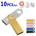 thumbnail image 2 of Unidad Flash Usb resistente al agua, Pendrive de 64GB, 32GB, 16GB, 8GB y 4GB, con logotipo de regalo, 10 unids/lote qym unisex, 2 of 2