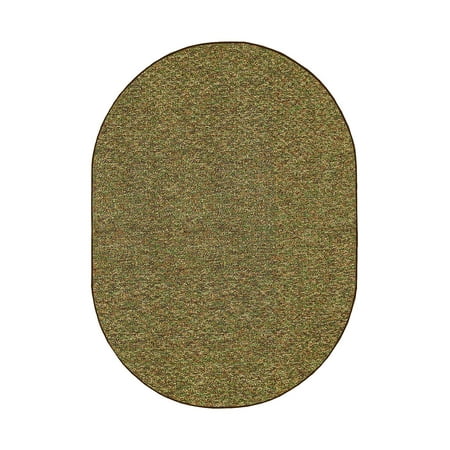 Outdoor Artificial Turf Camo Green Area Rugs With Premium Non Skid backing Great for Decks, Patio's & Gazebo's to Pools, Docks & Boats and other outdoor recreational purposes 1.5' x 2.25' Oval (Best Non Skid Boat Deck Material)