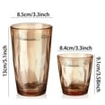 thumbnail image 2 of SOFTGAS Set of 6 Plastic Drinking Glasses, 10oz and 16oz Reusable Shatterproof Drinking Tumblers, Unbreakable Acrylic Clear Cups for Water, Juice and Cocktails, Dishwasher-Safe (Multicolor), 2 of 7