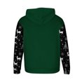 thumbnail image 4 of Sudadera con capucha para hombre, estilo casual, con cuello redondo, estampado, manga larga, blusa de poliéster, 4 of 5