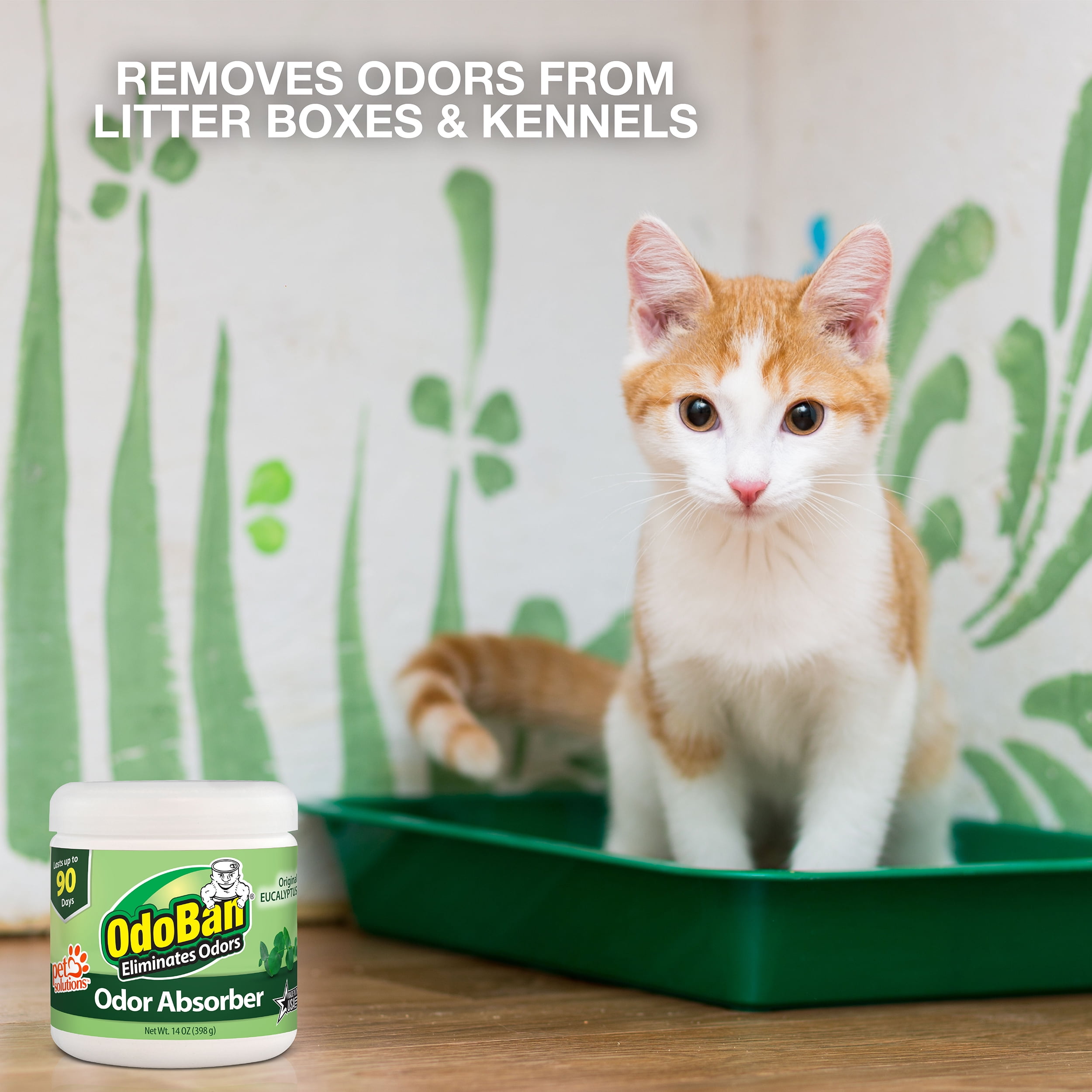 14 oz. Eucalyptus Solid Odor Absorber, Odor Eliminator for Smoke Odor & Musty Smell in Home, Bathroom, Kitchen, Pet Area